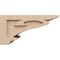 Ekena Millwork 8"W x 16"D x 8"H Wide Mayflower Rough Cedar Woodgrain TimberThane Corbel, Primed Tan CORUR08X16X08MAYRCPR - alternate 3
